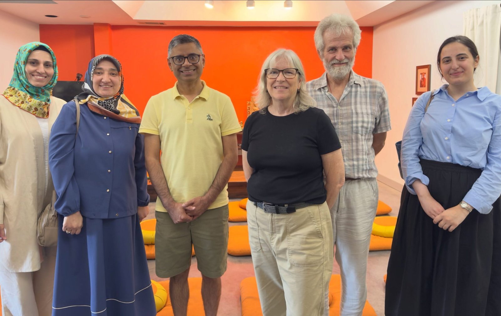 Atlantic Institute team with Red Clay Sangha hosts after the Exploring Faiths Series visit