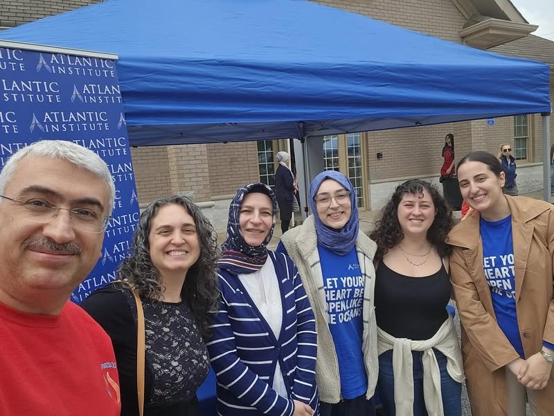 Atlantic Institute staff and volunteers at the Turkish Food Festival booth
